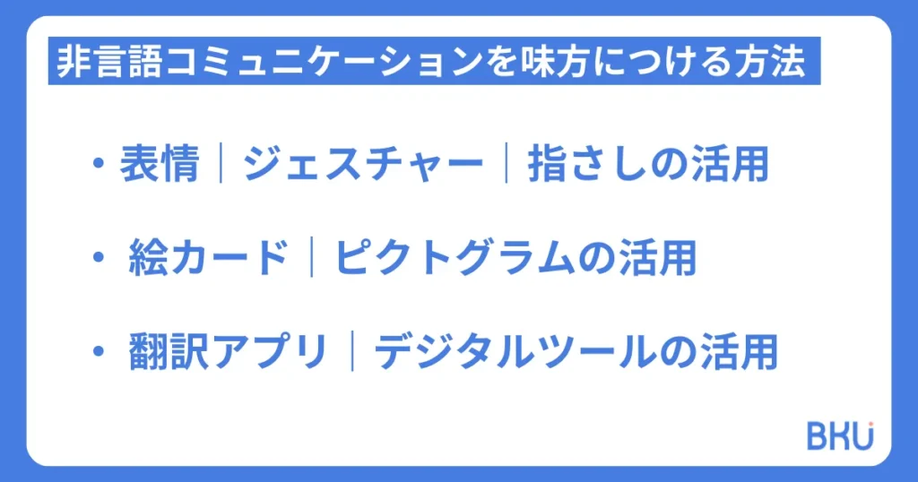 非言語コミュニケーションを味方につける方法