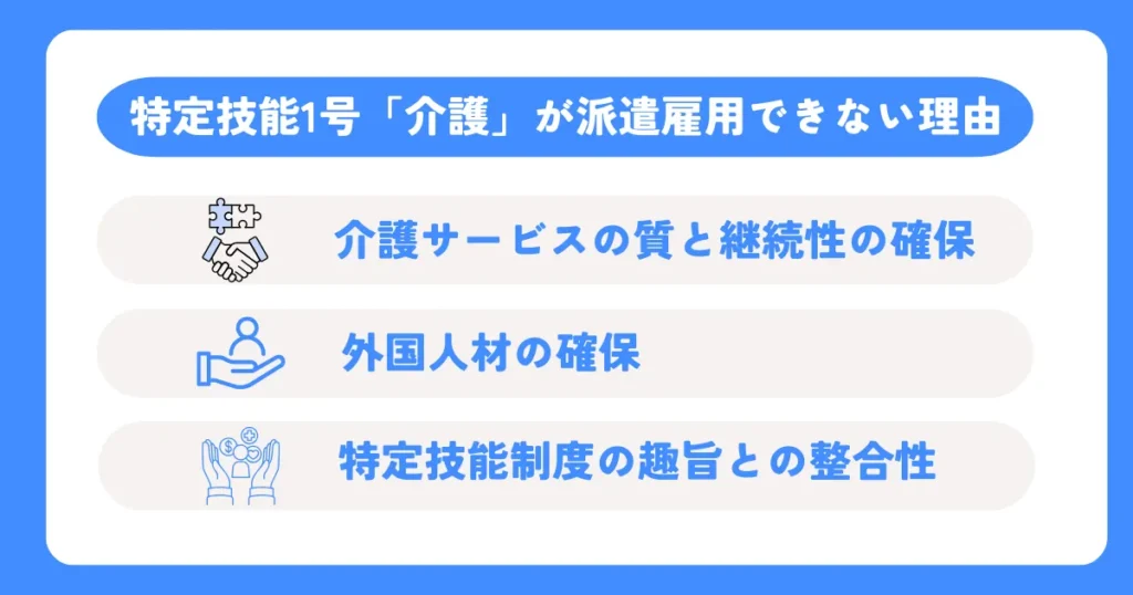 特定技能「介護」が派遣雇用できない理由